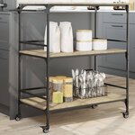 vidaXL Chariot cuisine chêne sonoma 100 5x50x105 cm bois d'ingénierie