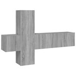 vidaXL Ensemble de meubles TV 3 Pièces Sonoma gris Bois d'ingénierie