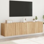 vidaXL Meubles TV muraux 2 Pièces chêne sonoma 80x30x41 cm