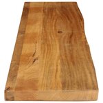 vidaXL Dessus de table à bord vivant 160x30x3 8cm bois massif manguier