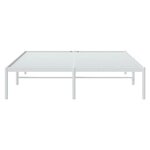 vidaXL Cadre de lit métal blanc 140x190 cm