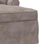 vidaXL Chaise lounge avec jupe Sable 157 x 91 x 91 cm ARES