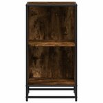vidaXL Bibliothèque chêne fumé 40x35x76 cm bois d'ingénierie
