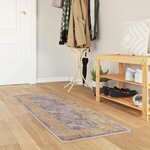 vidaXL Coureur de Tapis MARSA Gris 50 x 200 cm Polyester et PVC