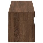 vidaXL Meubles TV 2 Pièces avec lumières LED Chêne marron 60x35x40 cm