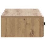 vidaXL Table d'appoint murale 87 5 x 34 5 x 17 cm Bois d'ingénierie