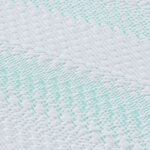 vidaXL Coussins de Matelas Blanc et vert 100 x 200 cm