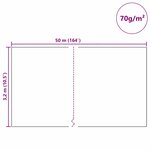 vidaXL Fleece de protection des plantes contre le gel Vert 50 x 3 2 m