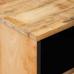 vidaXL Table de chevet Marron 50 x 33 x 60 cm Bois de mangue massif