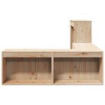 vidaXL Table de chevet avec bureau 232x112x75 cm bois de pin massif