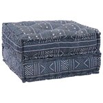 vidaXL Canapé modulaire 2 Pièces Impression Indigo 140 x 70 x 36 cm tissu