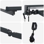 vidaXL Cadre d'Auvent Semi-Cassette Électrique en Métal Rétractable