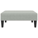 vidaXL Repose-pied gris clair 77x55x31 cm velours