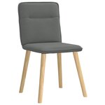 vidaXL Chaises à manger lot de 6 gris foncé tissu
