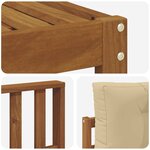 vidaXL Ensemble de canapés d'extérieur 11 Pièces Naturel et Beige