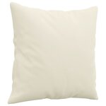 vidaXL Ensemble de canapés 2 Pièces avec coussins crème velours