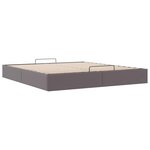 vidaXL Cadre de lit ottoman sans matelas gris 200x200 cm similicuir