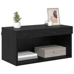 vidaXL Meuble TV Chêne noir 60 x 30 x 30 cm Bois d'ingénierie