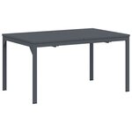 vidaXL Ensemble de salle à manger pour jardin 9 pc Gris polyrotin