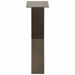 vidaXL Pieds de table basse en forme de X  2 pièces  acier naturel  38 x (42-43) cm