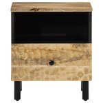 vidaXL Tables de chevet 2 Pièces 40x33x46 cm Bois de manguier solide