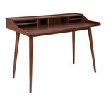 Bureau en placage noyer 120 x 60 x 88 cm