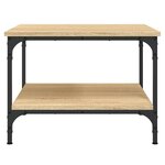 vidaXL Table basse chêne sonoma 55x55x40 cm bois d'ingénierie