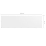 vidaXL Écran de balcon Blanc 90x300 cm Tissu Oxford