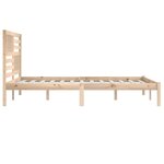 vidaXL Cadre de lit Bois de pin massif 200x200 cm