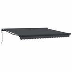 vidaXL Auvent rétractable anthracite 4x3 m tissu et aluminium