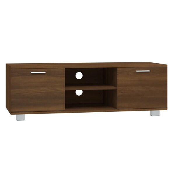 vidaXL Meuble TV Chêne marron 120x40 5x35 cm Bois d'ingénierie