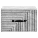 vidaXL Cabinet de chevet mural Gris béton 34 5 x 33 x 20 cm