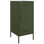 vidaXL Buffets 2 Pièces vert olive 36x39x79 cm acier