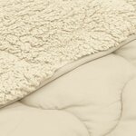 vidaXL Couette d'été 220 x 260 cm Été Crème Respirant