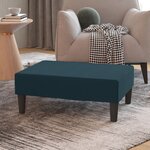vidaXL Repose-pied Bleu 78x56x32 cm Velours