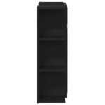 vidaXL Armoire Miroir Chêne noir 80 x 20.5 x 64 cm Bois d'ingénierie