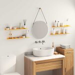vidaXL Étagère flottante 4 Pièces Jaune moutarde 60 x 8 5 x 2 5 cm Acier