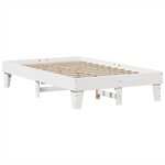 vidaXL Cadre de lit sans matelas blanc 120x200 cm bois de pin massif