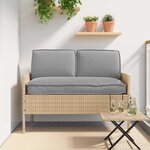 vidaXL Set de coussins de palette 3 Pièces Gris 120 x 50 x 12 cm