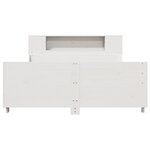 vidaXL Cadre de lit sans matelas blanc 120x190 cm bois de pin massif
