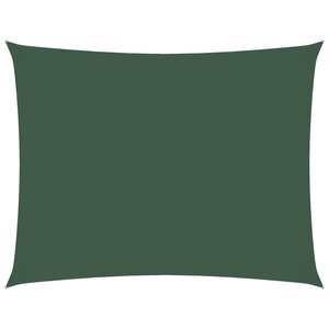 vidaXL Voile de parasol tissu oxford rectangulaire 3x4 m vert foncé
