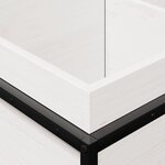 vidaXL Jardinière blanc 80x40x50 cm bois de pin massif