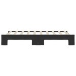 vidaXL Lit de jour avec lit gigogne noir 90x190 cm tissu