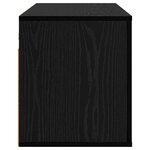 vidaXL Meuble TV mural Chêne noir 80 x 34 5 x 40 cm Bois d'ingénierie
