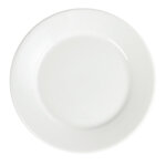 Assiettes à bord large blanches 230(ø)mm - lot de 12 - olympia -  - porcelaine