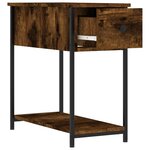 vidaXL Tables de chevet 2 Pièces chêne fumé 30x60x60 cm bois d'ingénierie