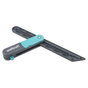 wolfcraft Jauge de biseau angulaire avec fonction de jauge de marquage