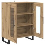 vidaXL Buffet Chêne artisanal 69 5 x 34 x 90 cm Bois d'ingénierie