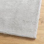 vidaXL Tapis HUARTE à poils courts doux et lavable gris 80x250 cm