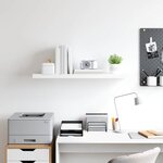 vidaXL Étagère murale flottante blanc 90x23 5x3 8 cm MDF